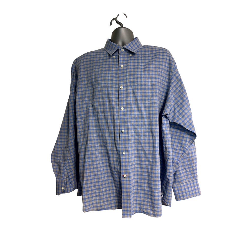 Daniel Cremieux Classics Men's button-down shirt Blue check size‎ XXL